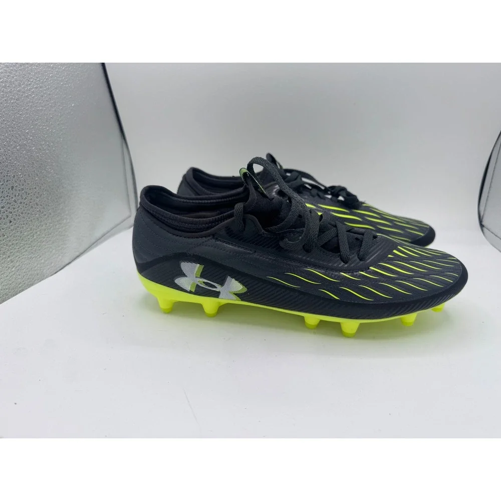 Under Armour Blur Select Low MC Football Cleats Men 8.5 Black Yellow 3027707-001